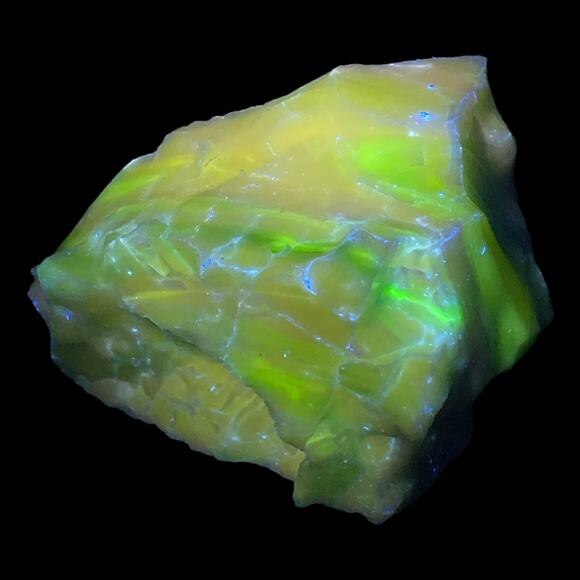 Jadeite Milk‎ Glass Art Glass Cullet Swirl Manganese Glowing Slag Glass #4GX50